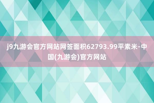 j9九游会官方网站网签面积62793.99平素米-中国(九游会)官方网站